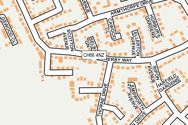CH66 4NZ map - OS OpenMap – Local (Ordnance Survey)