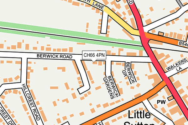 CH66 4PN map - OS OpenMap – Local (Ordnance Survey)