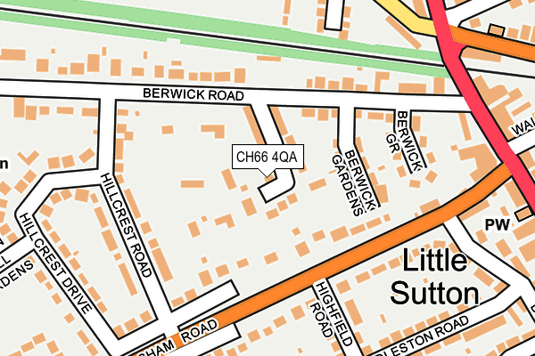 CH66 4QA map - OS OpenMap – Local (Ordnance Survey)