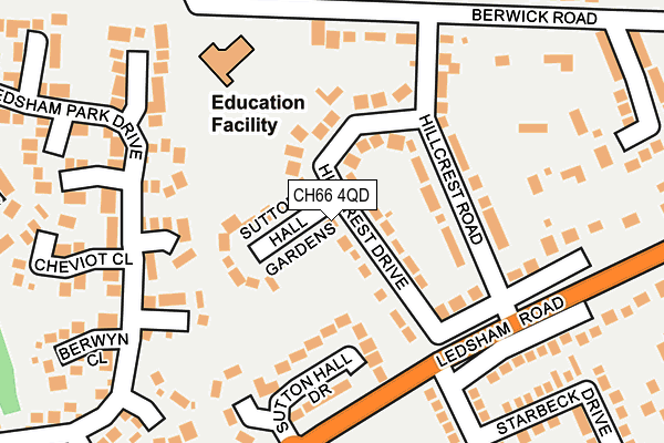 CH66 4QD map - OS OpenMap – Local (Ordnance Survey)