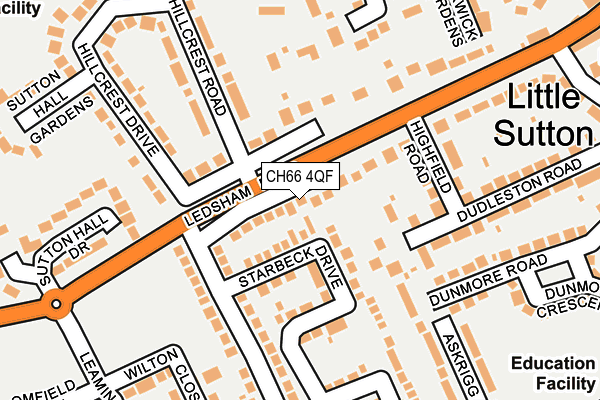 CH66 4QF map - OS OpenMap – Local (Ordnance Survey)