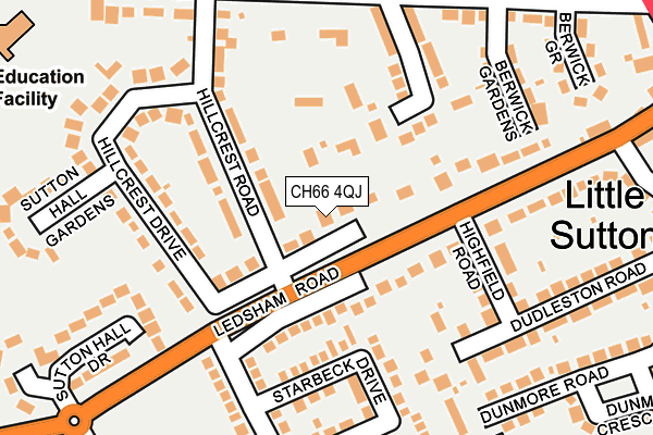 CH66 4QJ map - OS OpenMap – Local (Ordnance Survey)