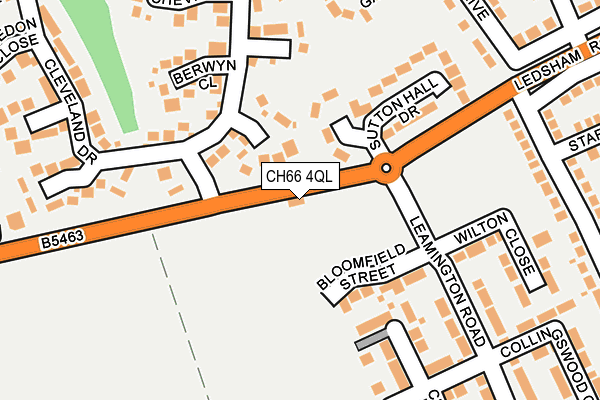 CH66 4QL map - OS OpenMap – Local (Ordnance Survey)