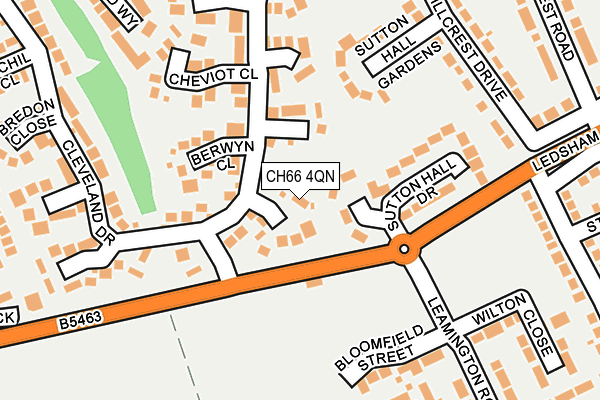 CH66 4QN map - OS OpenMap – Local (Ordnance Survey)