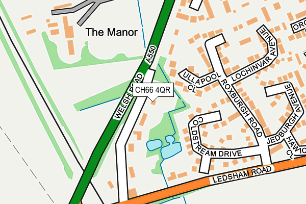 CH66 4QR map - OS OpenMap – Local (Ordnance Survey)