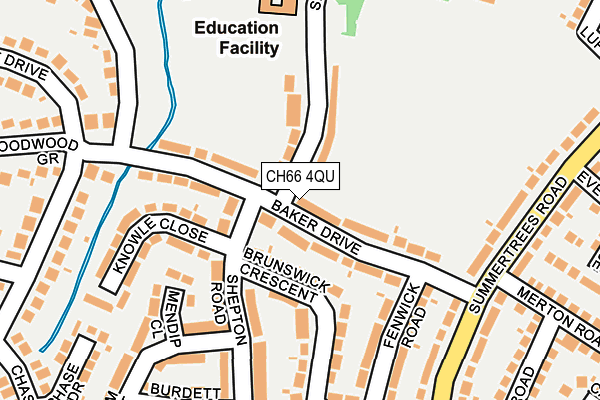 CH66 4QU map - OS OpenMap – Local (Ordnance Survey)