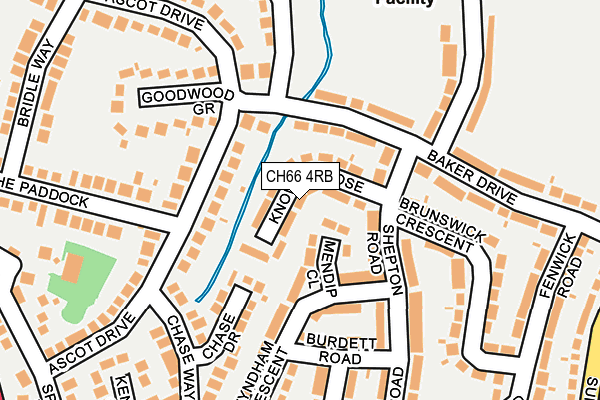 CH66 4RB map - OS OpenMap – Local (Ordnance Survey)