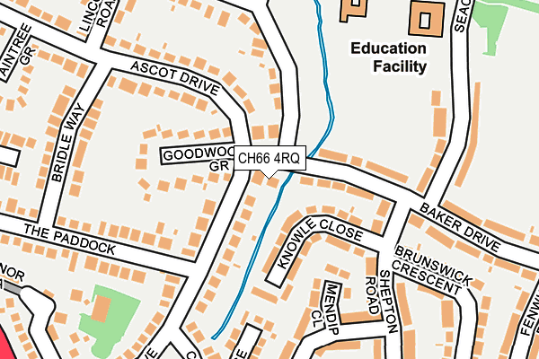 CH66 4RQ map - OS OpenMap – Local (Ordnance Survey)