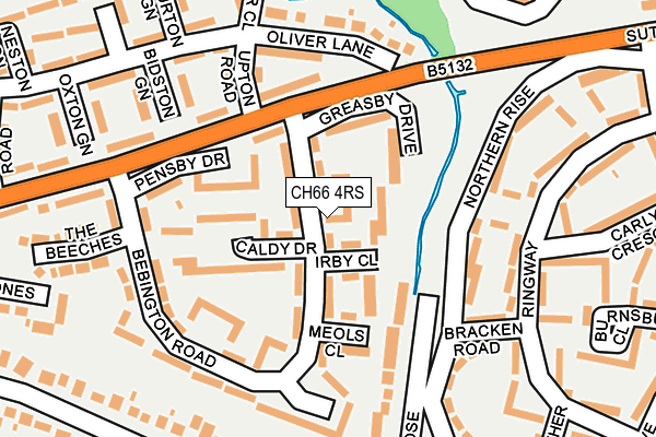 CH66 4RS map - OS OpenMap – Local (Ordnance Survey)