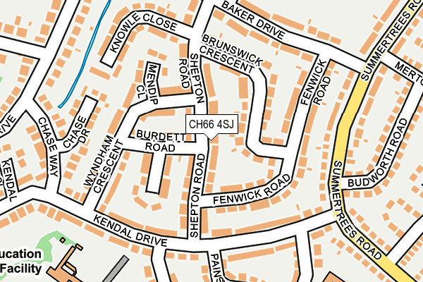 CH66 4SJ map - OS OpenMap – Local (Ordnance Survey)