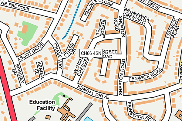 CH66 4SN map - OS OpenMap – Local (Ordnance Survey)