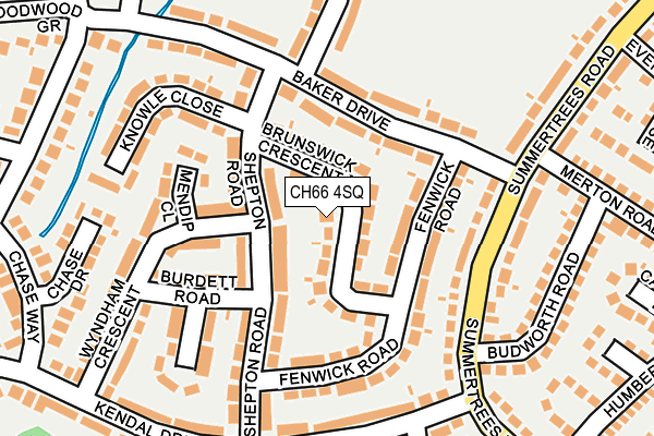 CH66 4SQ map - OS OpenMap – Local (Ordnance Survey)