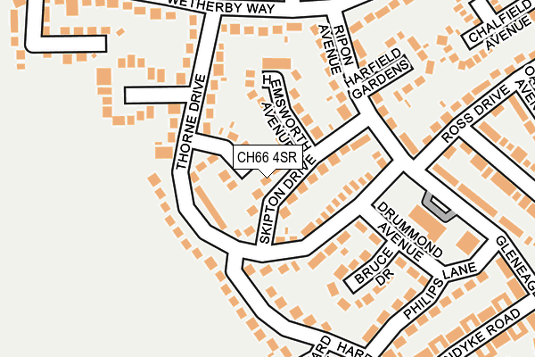 CH66 4SR map - OS OpenMap – Local (Ordnance Survey)