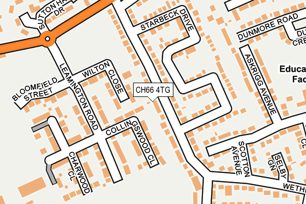 CH66 4TG map - OS OpenMap – Local (Ordnance Survey)