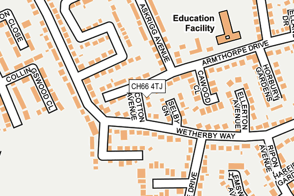 CH66 4TJ map - OS OpenMap – Local (Ordnance Survey)