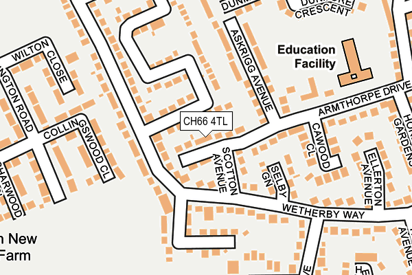 CH66 4TL map - OS OpenMap – Local (Ordnance Survey)