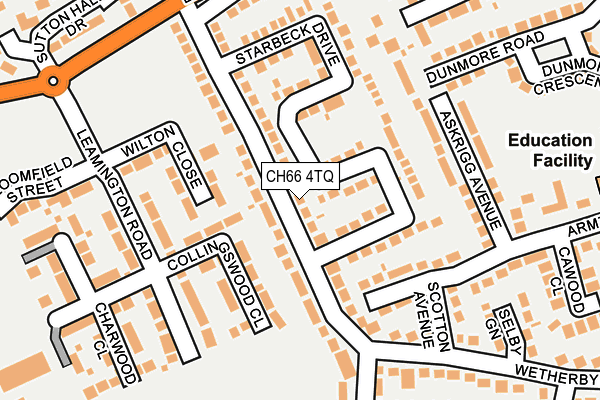 CH66 4TQ map - OS OpenMap – Local (Ordnance Survey)
