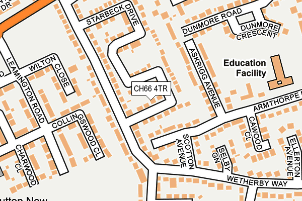 CH66 4TR map - OS OpenMap – Local (Ordnance Survey)