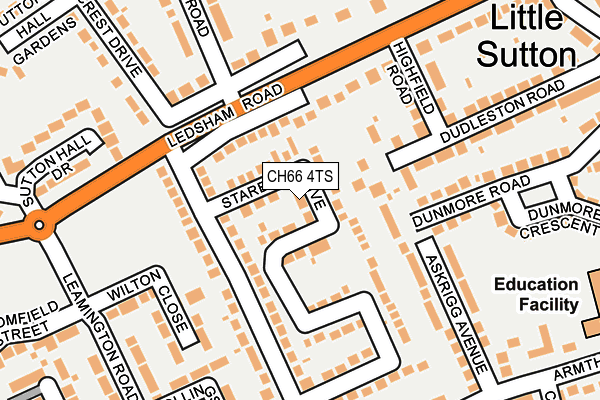 CH66 4TS map - OS OpenMap – Local (Ordnance Survey)