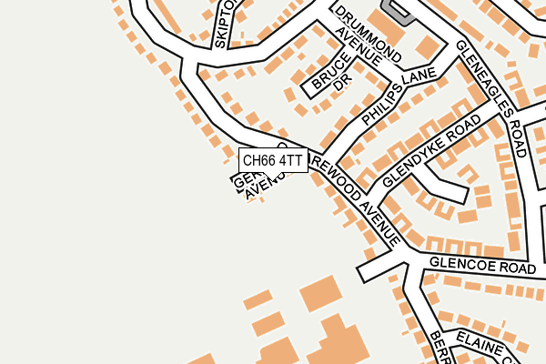 CH66 4TT map - OS OpenMap – Local (Ordnance Survey)