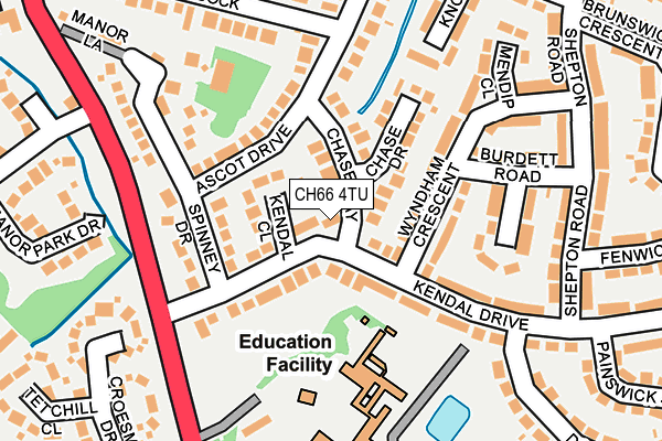 CH66 4TU map - OS OpenMap – Local (Ordnance Survey)