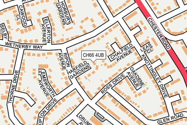 CH66 4UB map - OS OpenMap – Local (Ordnance Survey)