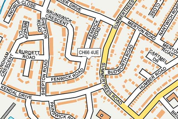 CH66 4UE map - OS OpenMap – Local (Ordnance Survey)