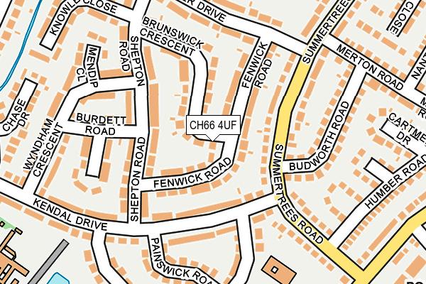 CH66 4UF map - OS OpenMap – Local (Ordnance Survey)