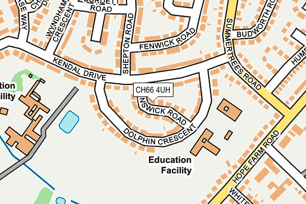 CH66 4UH map - OS OpenMap – Local (Ordnance Survey)