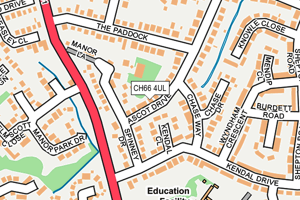 CH66 4UL map - OS OpenMap – Local (Ordnance Survey)