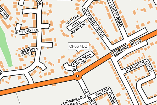 CH66 4UQ map - OS OpenMap – Local (Ordnance Survey)