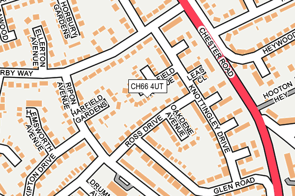 CH66 4UT map - OS OpenMap – Local (Ordnance Survey)