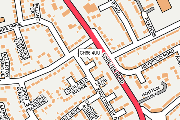 CH66 4UU map - OS OpenMap – Local (Ordnance Survey)