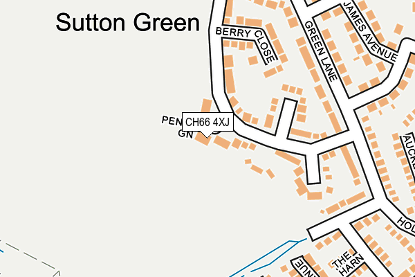 CH66 4XJ map - OS OpenMap – Local (Ordnance Survey)