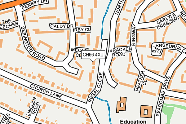 CH66 4XU map - OS OpenMap – Local (Ordnance Survey)