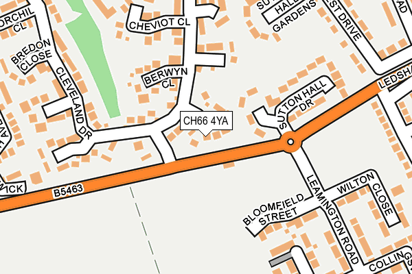CH66 4YA map - OS OpenMap – Local (Ordnance Survey)