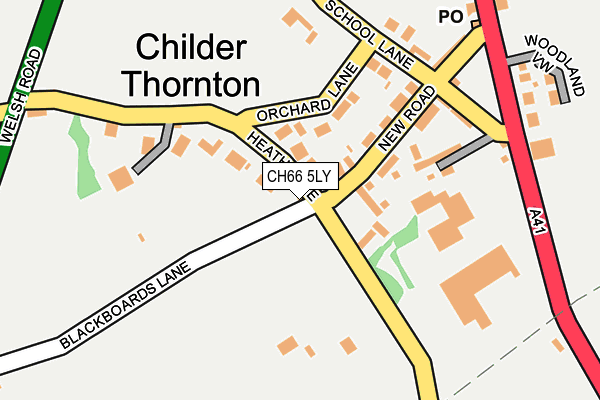 CH66 5LY map - OS OpenMap – Local (Ordnance Survey)