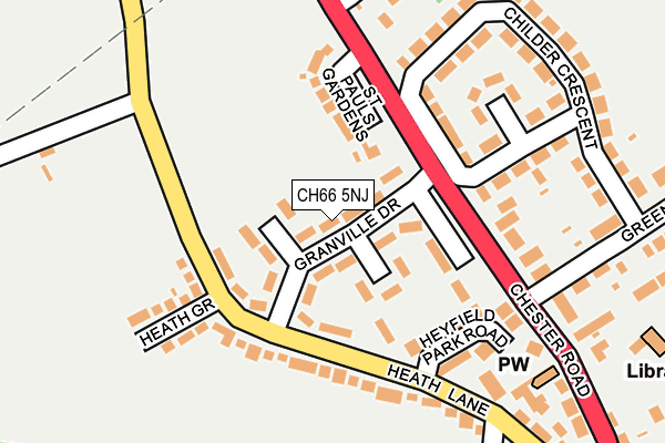 CH66 5NJ map - OS OpenMap – Local (Ordnance Survey)
