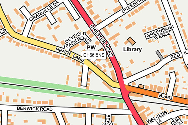 CH66 5NS map - OS OpenMap – Local (Ordnance Survey)