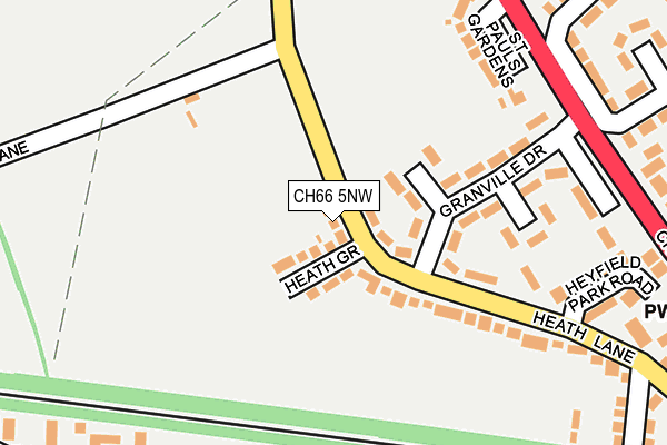 CH66 5NW map - OS OpenMap – Local (Ordnance Survey)