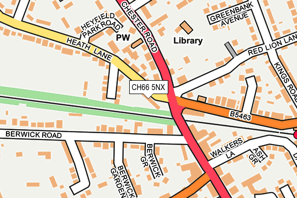 CH66 5NX map - OS OpenMap – Local (Ordnance Survey)