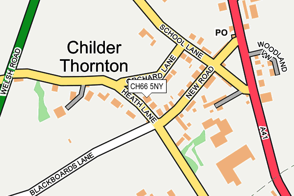 CH66 5NY map - OS OpenMap – Local (Ordnance Survey)