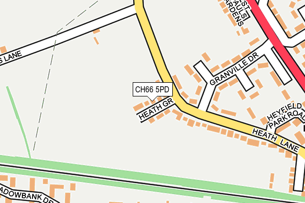 CH66 5PD map - OS OpenMap – Local (Ordnance Survey)