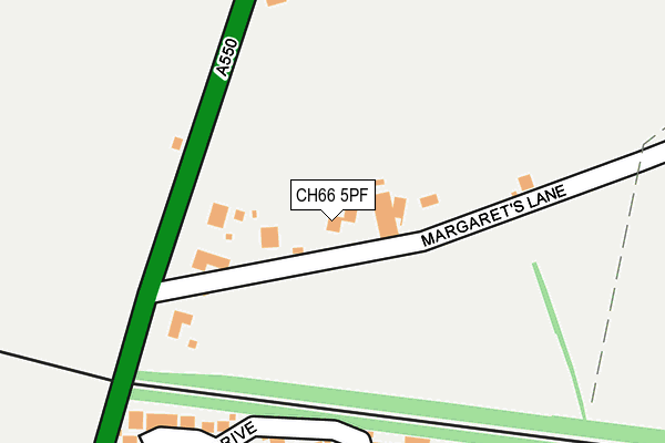 CH66 5PF map - OS OpenMap – Local (Ordnance Survey)