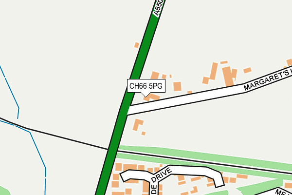 CH66 5PG map - OS OpenMap – Local (Ordnance Survey)