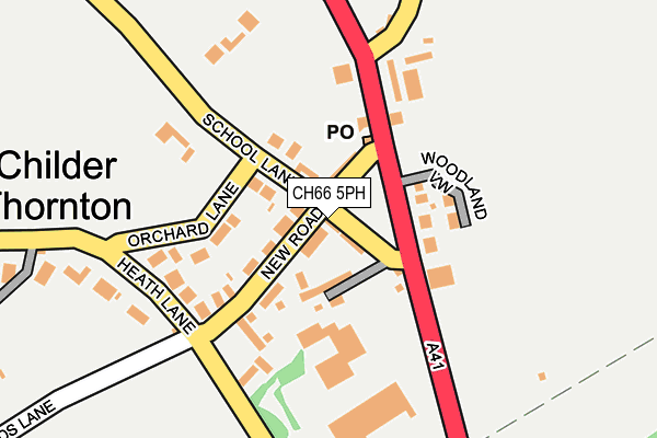 CH66 5PH map - OS OpenMap – Local (Ordnance Survey)