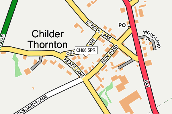 CH66 5PR map - OS OpenMap – Local (Ordnance Survey)