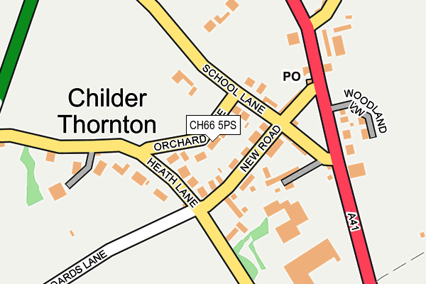 CH66 5PS map - OS OpenMap – Local (Ordnance Survey)