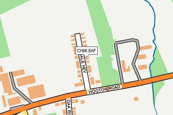 CH66 6AF map - OS OpenMap – Local (Ordnance Survey)