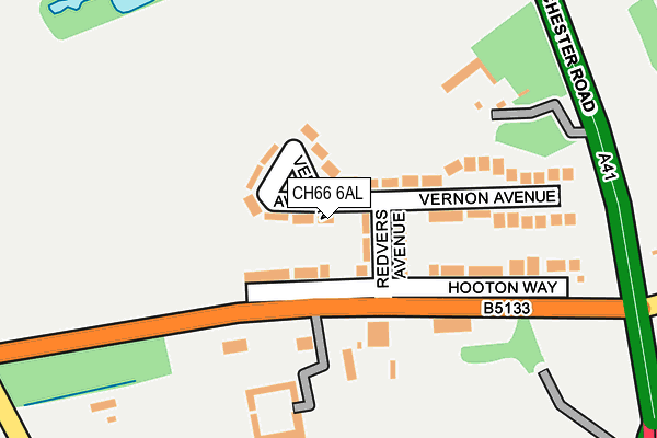 CH66 6AL map - OS OpenMap – Local (Ordnance Survey)